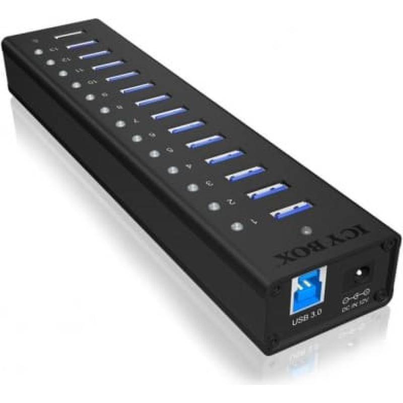 Icybox IB-AC6113 active HUB/Aluminium