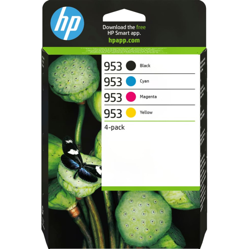 HP 953 4-pack Black/Cyan/Magenta/Yellow Original Ink Cartridges