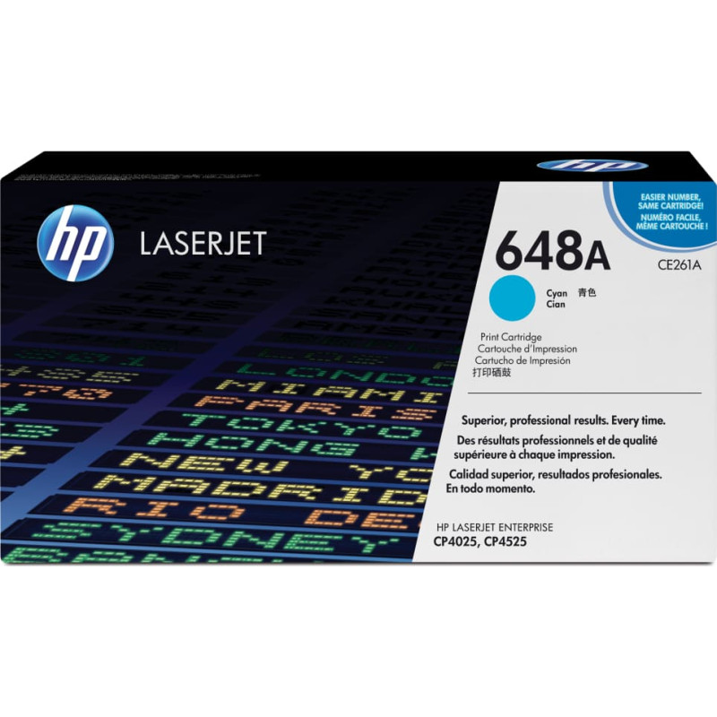 HP 648A Cyan Original LaserJet Toner Cartridge