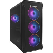Genesis Irid 503 ARGB Micro Tower Черный, Прозрачный