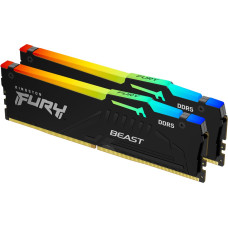 Kingston Technology FURY Beast RGB m&auml;lumoodul 32 GB 2 x 16 GB DDR5 5600 MT/s 288-pin DIMM
