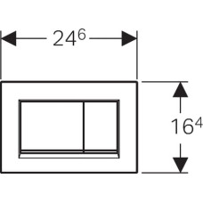 Geberit Przycisk spłukujący Geberit Sigma 30 do WC biały (115.883.KJ.1)