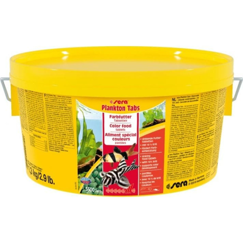 Sera Plankton Tabs Nature* 1,3 kg - pokarm wybarwiający w tabletkach