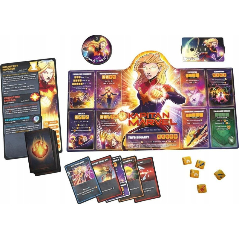 Lucky Duck Games Gra Dice Throne Marvel: Box 2 (Czarna Pantera, Kapitan Marvel, Doktor Strange, Czarna Wdowa)