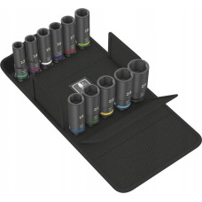Wera Wera 8790 C Impaktor Deep Set 1, 11 pieces, socket wrench (black, 1/2'', in textile box)