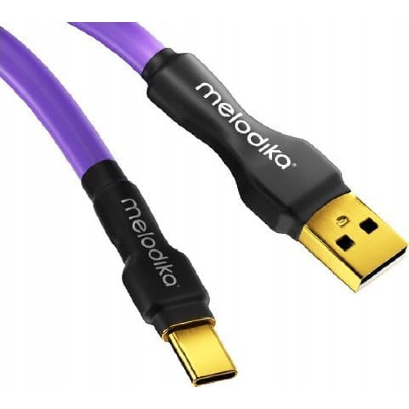 Melodika Melodika MDUAC25 Purple Kabel USB typu A-C m.in. do DAC / urz&Auml;dzeĹ medycznych - 2,5m