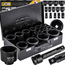 JCB Zestaw nasadek udarowych głębokich 3/4'' 14el. (6-kątnych) (17-65mm)