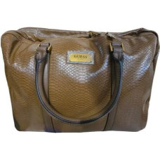 Guess , Guess, Polyurethane, Textile Bag, Laptop Compartiment, Brown, HMEVEN, For Men, 28 x 38 x 10 cm For Men