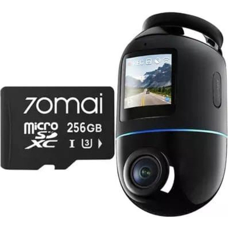 70Mai Omni X800 4K Czarna + karta 70mai SD 256GB