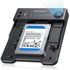 Graugear Klonstation f&uuml;r M.2 NVMe/SATA SSDds & 2,5''/3,5'' HDD
