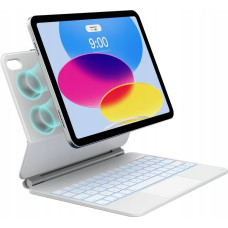 Noname Etui Typecase Edge z klawiaturą do iPad 11'' (A16) 2025 / iPad 10.9'' 2022 biały