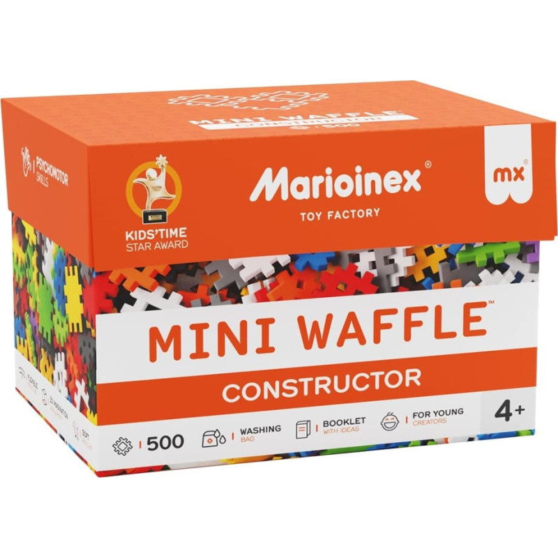 Marioinex Mini Waffle Building Blocks Constructor, 500 pieces