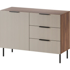 Cama Meble Cama Chest of drawers 2 ALMERA 104x42x75 walnut/cashmere