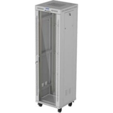 Lanberg 19" 42U Standing Rack Cabinet 600&times;600 Gray with Glass Door and LCD (Flat Pack)