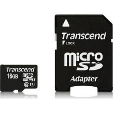 Transcend Karta Transcend Premium MicroSDHC 16 GB Class 10 UHS-I/U1  (TS16GUSDU1)
