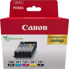 Canon 2078C007 ra&scaron;alo kasetė 5 vnt Originalus Juoda, Mėlyna, Žydras, Rausvai raudona, Geltona