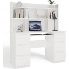 Top E Shop KUBA Desk Set + Extension Piece, White