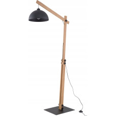 Tk Lighting Lampa podłogowa TK Lighting Oslo 5582 lampa stojąca podłogowa 1x15W E27 czarna/drewniana