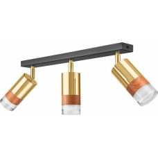 Lamkur Lampa sufitowa Lamkur Lamkur Aurora 43692 plafon lampa sufitowa 3x60W E27 złoty