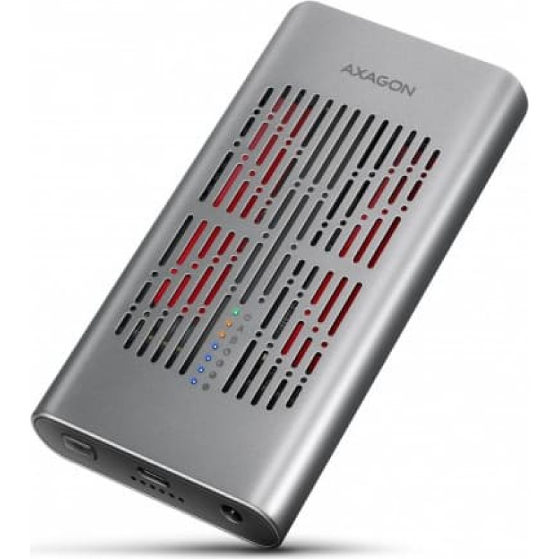 Axagon EEM2-20GB USB-C enclosu re Gen2 2xNVMe M.2 SSD