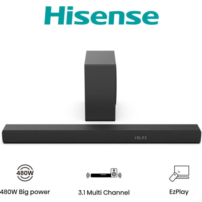 Hisense HS3100 Juoda 3.1 kanalai 480 W