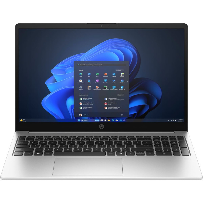 HP 250R G10 Core 5 120U 15.6"FHD 250nits AG 16GB DDR5 SSD512 Iris Xe Cam720p 41Wh NoOS 3Y OnSite