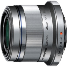 Om System M.Zuiko Digital 45мм f/1.8 объектив, серебристый