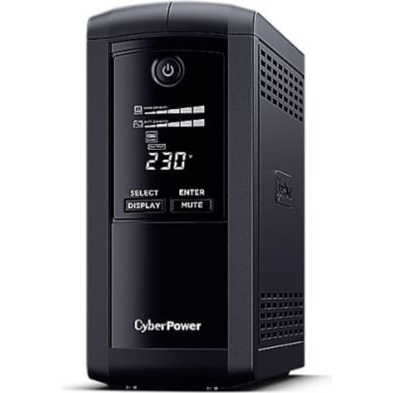 Cyberpower Tracer III VP1000ELCD-FR nepertraukiamo maitinimo resursai (UPS) &bdquo;Line-Interactive&ldquo; 1 kVA 550 W 4 AC i&scaron;vestis(ys / čių)