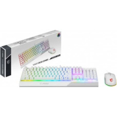 MSI VIGOR GK30 klaviatuur Hiir kaasa arvatud M&auml;ngimine USB QWERTY US rahvusvaheline Valge