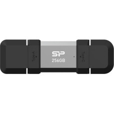 Silicon Power SP256GBUC3C51V1S USB flash drive 256 GB USB Type-A / USB Type-C 3.2 Gen 1 (3.1 Gen 1) Black, Silver