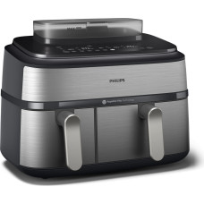 Philips 5000 series NA555/00 обжарочный аппарат Двойной 9 L Автономный 2750 W Аэрофритюрница с горячим воздухом Серебристый