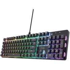 Trust GXT 871 Zora klaviatūra Žaidimams USB QWERTY Anglų (JAV) Juoda