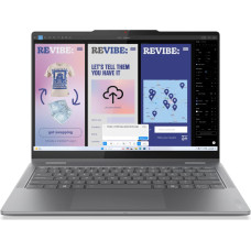 Lenovo Yoga 7 2-in-1 14ILL10 Copilot+ PC Intel Core Ultra 5 226V Hibridinis (du viename) 35,6 cm (14") Lietimui jautrus ekranas WUXGA 16 GB LPDDR5x-SDRAM 1 TB SSD Wi-Fi 7 (802.11be) Windows 11 Home Anglų Pilka