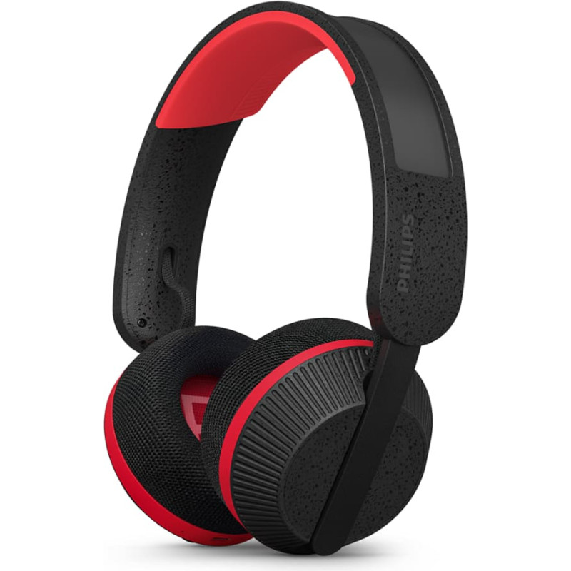Philips 6000 series TAA6219BK/00 k&otilde;rvaklapid ja peakomplekt Juhtmevaba Peav&otilde;ru Muusika Bluetooth Must, Punane