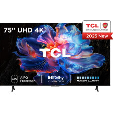 TCL V6C 75V6C телевизор 190,5 cm (75") 4K Ultra HD Smart TV Wi-Fi Металлический 330 cd/m&sup2;