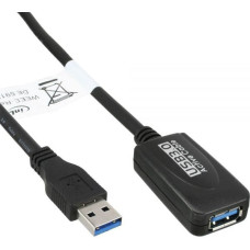 Inline Kabel USB InLine USB-A - USB-B 5 m Czarny (35650)