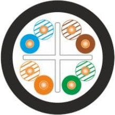 Alantec KIU6OUTZ305 networking cable 305 m Cat6 U/UTP (UTP) Black