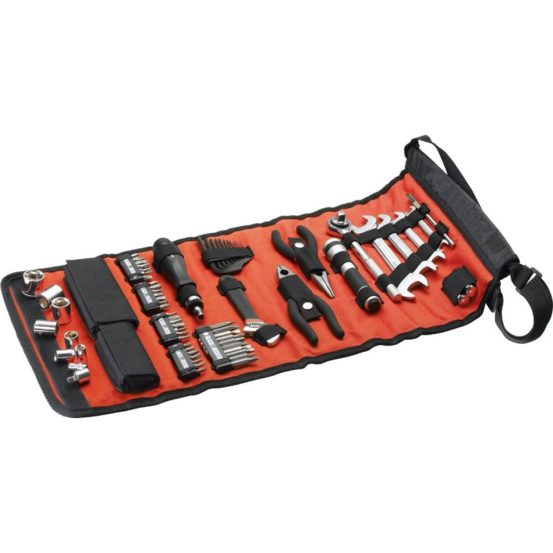 Black&Decker Zestaw narzędzi Black&Decker Zestaw kluczy samochodowych 71 el. A7144