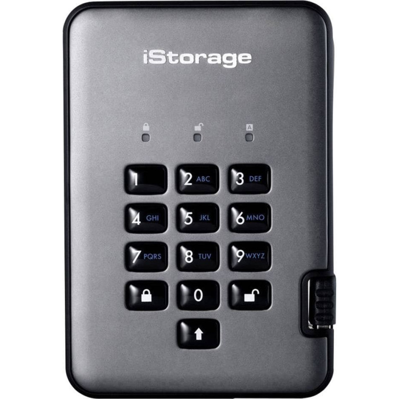 Istorage Dysk zewnętrzny SSD iStorage diskAshur Pro 2 512GB Szary (IS-DAP2-256-SSD-512-C-G)