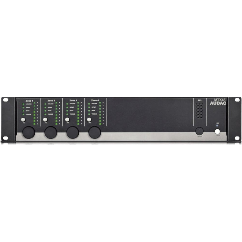 Audac System przekazu sygnału AV Audac AUDAC MTX48 4-strefowa matryca audio