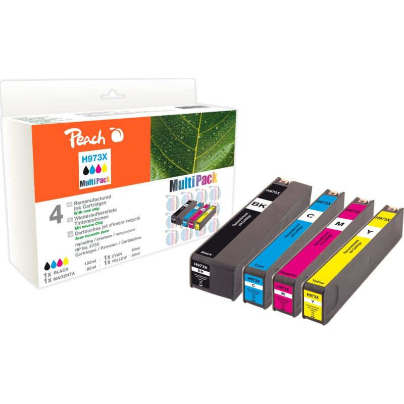 Peach Tusz Peach Peach PI300-750 nab&oacute;j z tuszem 4 szt. Zamiennik Wysoka (XL) wydajność Czarny, Cyjan, Purpurowy, Ż&oacute;łty
