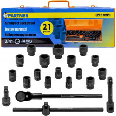 Partner Zestaw narzędzi Partner Zestaw narzędzi udarowych 3/4'' 21el. (12-kątnych) (17-50mm)