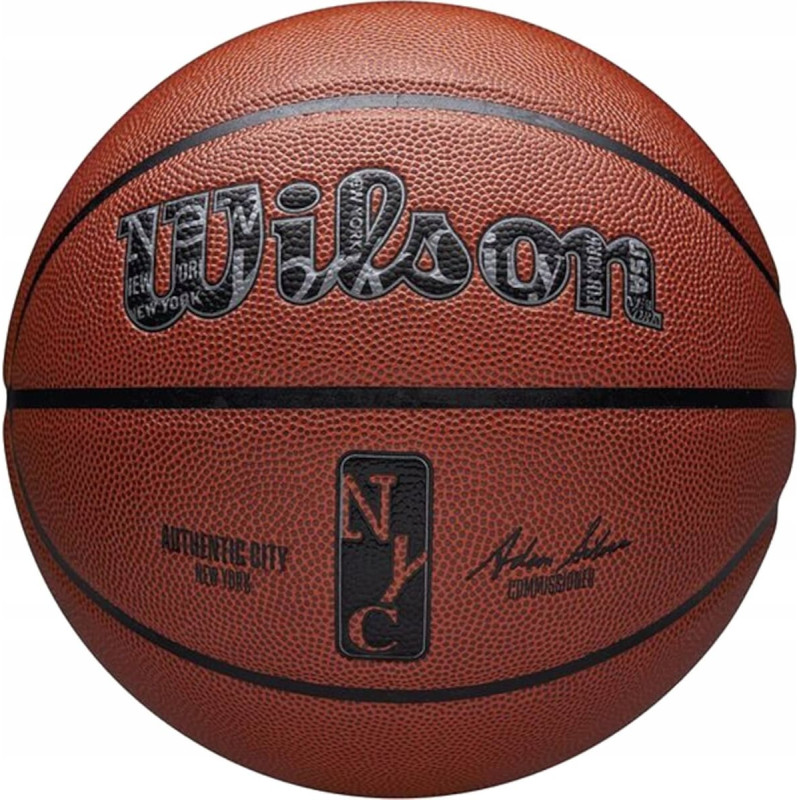Wilson NBA Authentic City New York Ball WZ2016001XB Pomarańczowe 7
