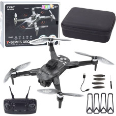 Leantoys Dron Y329 Kamera HD WIFI Światła LED Aplikacja Czarny Karbonowy