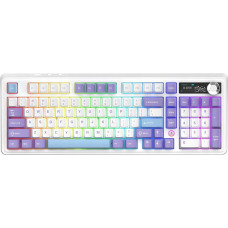 Ajazz Klawiatura gamingowa mechaniczna AK980 Gift Switch-V2-White-Model-With-Screen RGB