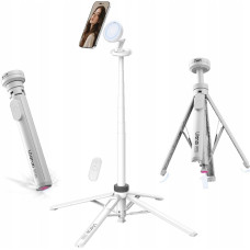 Ulanzi Kijek Selfie Stick Statyw 1,5m Na Magnes Magsafe Telefon Smartfon + Pilot / Mt85 / Biały