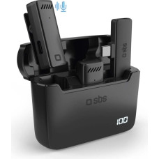 SBS Mikrofon SBS Bezprzewodowy mikrofony USB-C receiver 2x mic 8018417533112 TEKITMICCASEBTK (8018417533112)