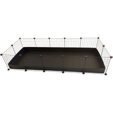 C&C modular cage 5x2 pig rabbit hedgehog black 180 x 75 x 37 cm