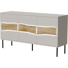 Cama Meble Cama INSERTO 3D chest of drawers 143.5x40x80 cashmere + LED