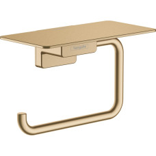 Hansgrohe Tualetinio popieriaus laikiklis su lentynėle Hansgrohe AddStoris 41772140, &scaron;lifuotos bronzos